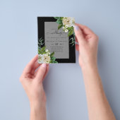 BUDGET WITTE ROZEN Uitnodigingen TROUWHUWELIJKSTIJ Flyer (Hand)