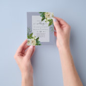 BUDGET WITTE ROZEN Uitnodigingen TROUWHUWELIJKSTIJ Flyer (Hand)