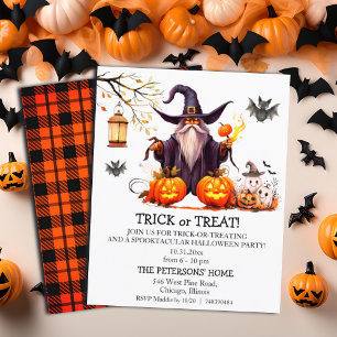 Budget Wizard en Ghosts Trick or treat Uitnodiging