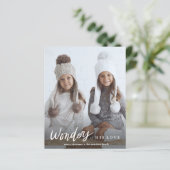 Budget Wonders of Zijne Liefde Foto Kerstmis Kaart (Staand voorkant)