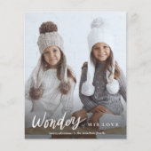 Budget Wonders of Zijne Liefde Foto Kerstmis Kaart (Voorkant)