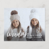 Budget Wonders of Zijne Liefde Foto Kerstmis Kaart (Voorkant)