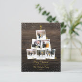 Budget Wood & Gold Kerstmis Aangepaste foto's Coll (Staand voorkant)