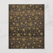 Budget Wood & Gold Kerstmis Aangepaste foto's Coll (Achterkant)