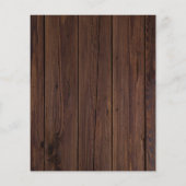 BUDGET Wood Lace String Lights Weddenschap Paper Flyer (Achterkant)