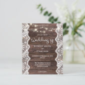 Budget Wood Lace String Lights Wedding (Staand voorkant)