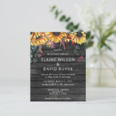 Budget Wood Sunflower Weddenschap (Staand voorkant)