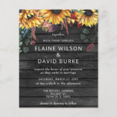 Budget Wood Sunflower Weddenschap (Voorkant)