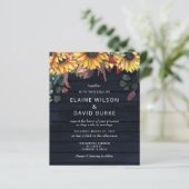 Budget Wood Sunflower Weddenschap (Staand voorkant)