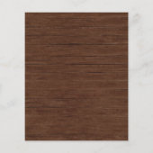 Budget Wooden Rustic Floral Wedding Invitation (Achterkant)