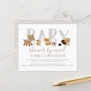 Budget Woodland Animal Neutraal Baby shower per po