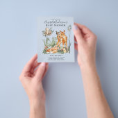BUDGET Woodland Animals Baby Boy Girl Shower INV's Flyer (Hand)