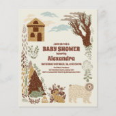 Budget Woodland Animals Baby shower (Voorkant)