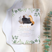 Budget Woodland Animals & Greenery Boy Baby shower