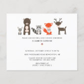 Budget Woodland Baby shower Forest Animals Cute (Voorkant)