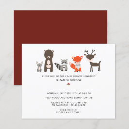Budget Woodland Baby shower Forest Animals Cute
