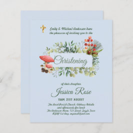 BUDGET Woodland Boys Christening Invites Baptisme