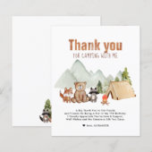 Budget Woodland Campers Camping Verjaardag Bedankt (Voorkant / Achterkant)