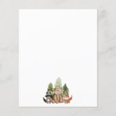 Budget Woodland Campers Camping Verjaardag Bedankt (Achterkant)