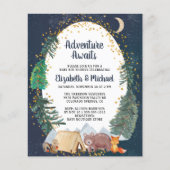Budget Woodland Couples Baby shower Invitation (Voorkant)