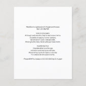 Budget Woodland Creatures Baby shower Invite Flyer (Achterkant)