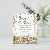 Budget Woodland Cute Animals Baby shower (Staand voorkant)