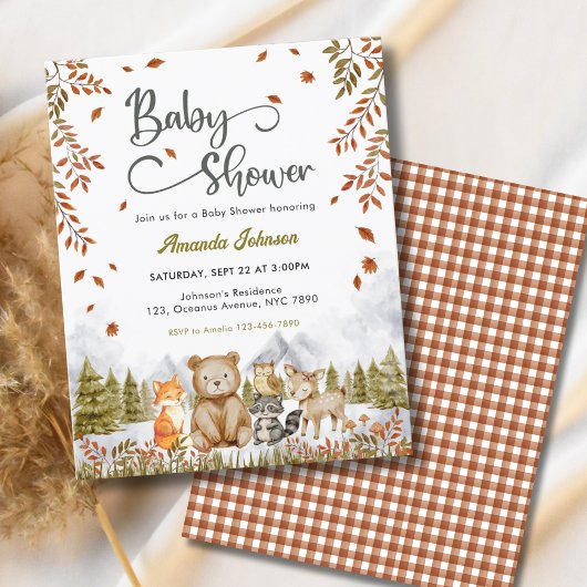 Budget Woodland Cute Animals Baby shower