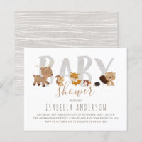 Budget Woodland Dieren Genderneutraal Baby shower