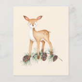 Budget Woodland Dieren Wild Een 1e Verjaardag (Achterkant)