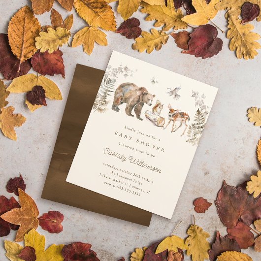 Budget Woodland Forest Animals Baby shower