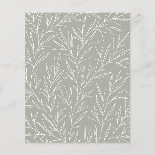 Budget Woodland Forest Dieren  Baby shower (Achterkant)