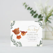 Budget Woodland Forest Greenery Boy Baby shower (Staand voorkant)