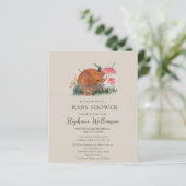 Budget Woodland Fox Autumn Baby shower (Staand voorkant)