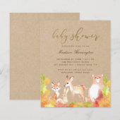 Budget Woodland Friends of the Forest Baby shower (Voorkant / Achterkant)