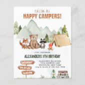 Budget Woodland Happy Camper Camping Kinderen Verj (Voorkant)