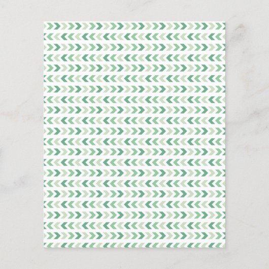 BUDGET Woodland Het is een Baby shower-uitnodiging Flyer (Achterkant)