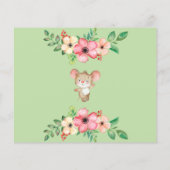 Budget Woodland Rustic Neutral Baby shower Invite (Achterkant)