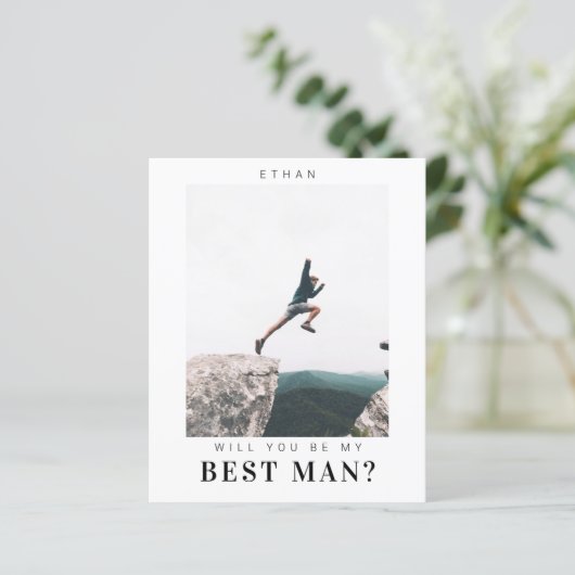 Budget Wordt mijn beste man-minimalistische foto (Staand voorkant)