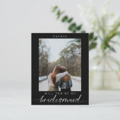 Budget Wordt mijn Bridesmaid-minimalistische foto (Staand voorkant)