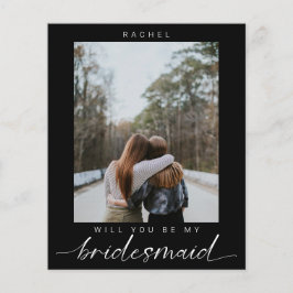 Budget Wordt mijn Bridesmaid-minimalistische foto