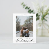 Budget Wordt mijn Bridesmaid-minimalistische foto (Staand voorkant)