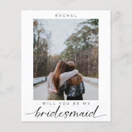 Budget Wordt mijn Bridesmaid-minimalistische foto