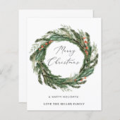 Budget Wreate - Vrolijk Kerstfeest (Voorkant / Achterkant)