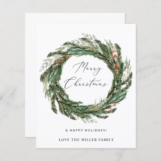 Budget Wreate - Vrolijk Kerstfeest (Voorkant / Achterkant)