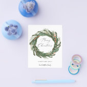 Budget Wreate - Vrolijk Kerstfeest Flyer (Enkel)