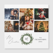 Budget Wreater Monogram 5 Foto Merry Kerstmis (Voorkant)
