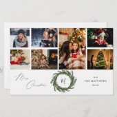 Budget Wreater Monogram 7 Foto Kerstmis Medium Med (Voorkant / Achterkant)