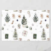 Budget Wreater Monogram 7 Foto Merry Kerstmis Flyer (Achterkant)