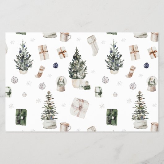 Budget Wreater Monogram 7 Foto Merry Kerstmis Flyer (Achterkant)