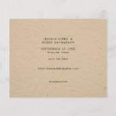 Budget Wreath Rustic 10 Multi Photo Save the Date Flyer (Achterkant)